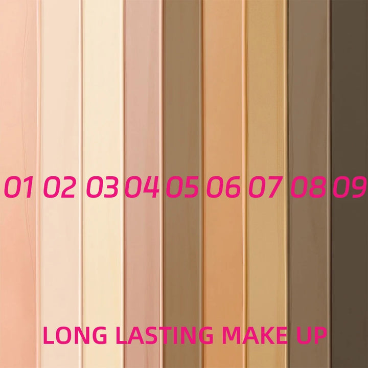 1PC Profession Liquid Foundation Oil-control Cover Matte Base Cream Concealer Waterproof Sweat-resistant Face Korean Makeup Gift