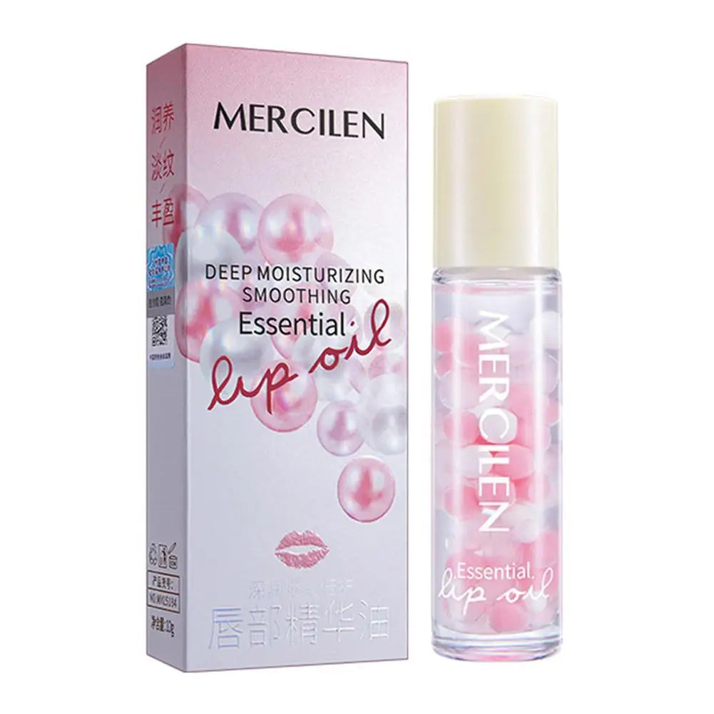 1/2/3PCS Crystal Rolling Ball Lip Oil Moisturizing Hydrating Lip Care Lip Tint Lip Balm, Long Lasting & Nourishing Plumper Lip G