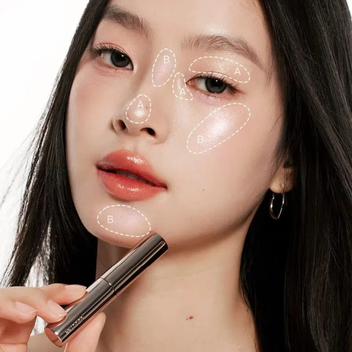 Joocyee Diamond Highlight Stick Brightens The Eyes Pearl Light Burst The Face And The Natural Highlighter Concealer Bronzer