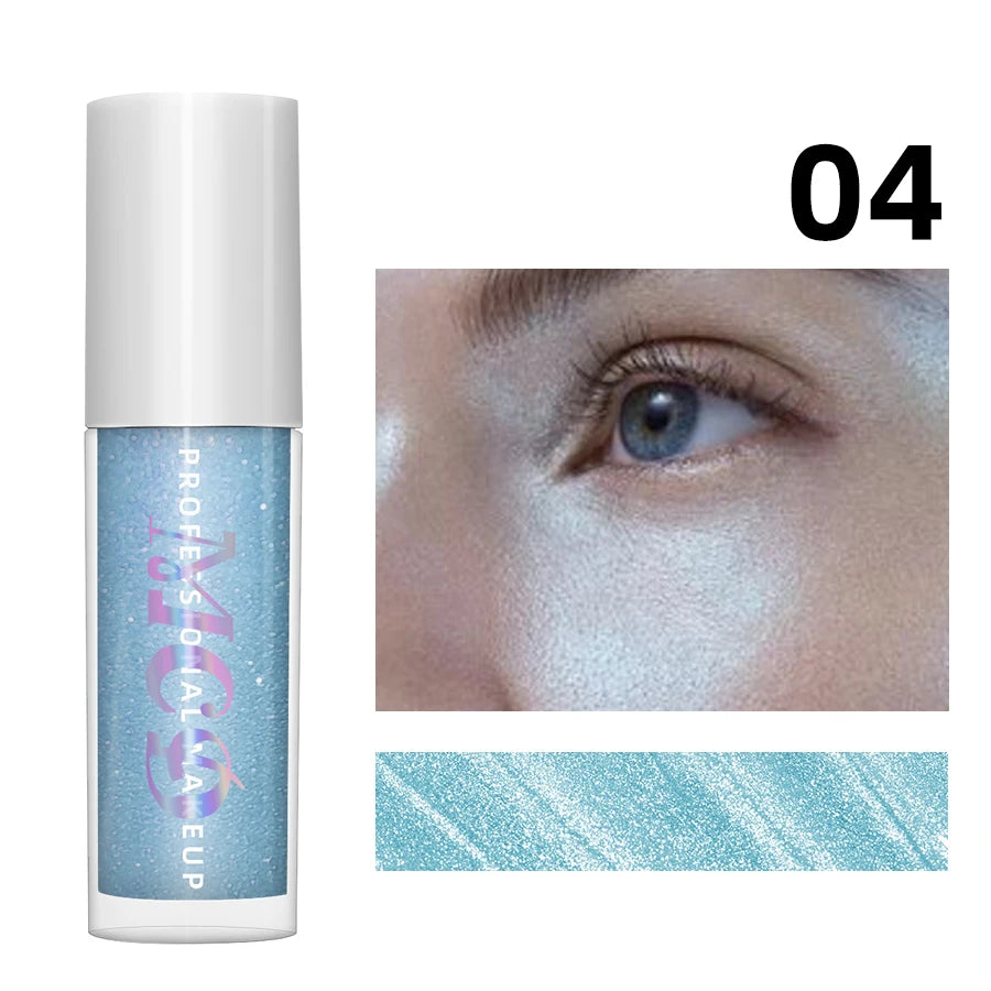 7-Color Diamond Liquid Highlighter Spray Waterproof High Gloss Glitter Body Bronzer Face Contour Makeup for Women Cosmetics