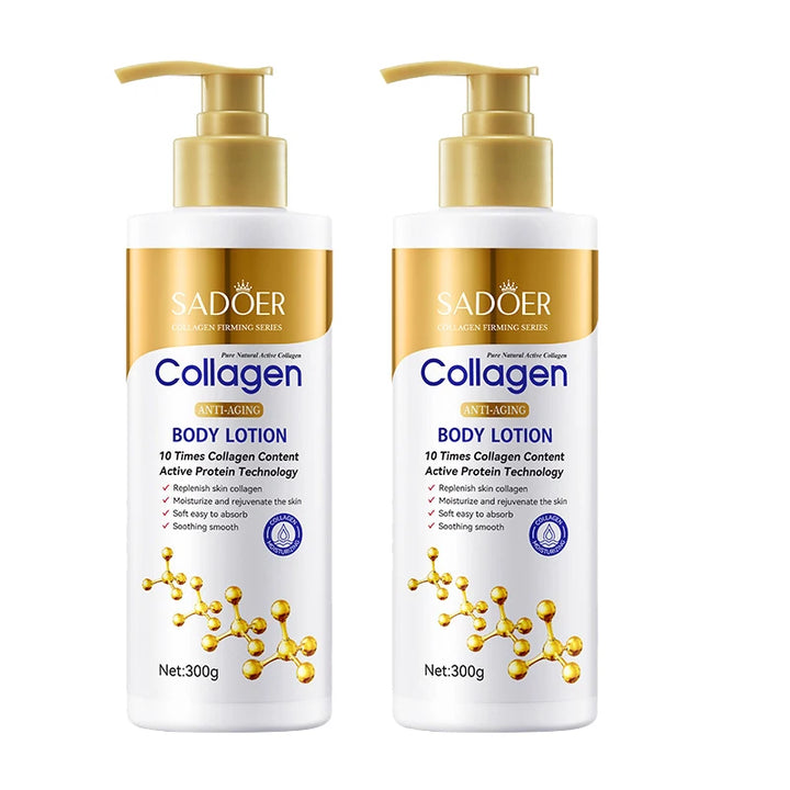 Collagen Body Lotion for Firming & Hydration - Intense Moisturizer Anti-Aging Skin for Dry, Sagging Skin, Nourishment 300g/pc