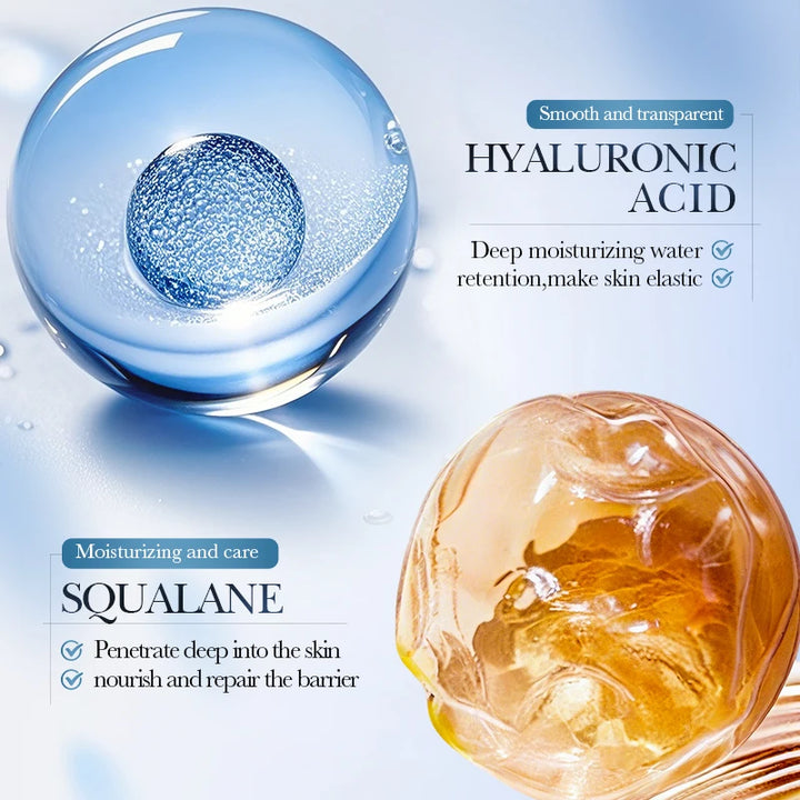SADOER Lily Hyaluronic Acid Face Mask Moisturizing Sheet Masks Hydrating Anti-Aging Wrinkle Facial Masks Beauty Skin Care