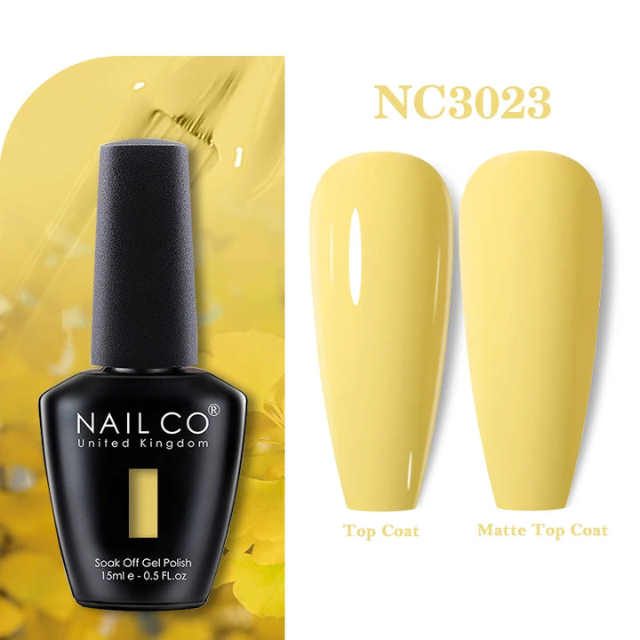 NAILCO 131Colors Vernis Semi Permanent UV Varnish Gel Nail Polish Nails Art Gel Manicure TOP BASE Varnish Hybrid
