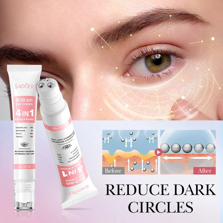 Instant Eye Bag Remove Cream Retinol Anti-Wrinkle Firming Skin Fade Fine Lines Anti Dark Circle Puffiness Brighten Eye SkinCare