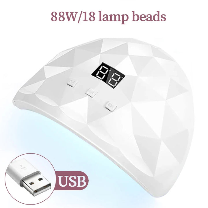 LINMANDA Nail Lamp 88W 18LED Uv Light for Nails Curing Lamp 3 Timer Setting Nail Dryer Gel Polish Light With Automatic Sensor