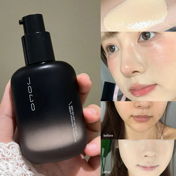 Misty Soft Matte Liquid Foundation Has a Creamy Texture That Is Light and Breathable. It Is Long-Lasting, Waterproof, Oil-Controlling, and Does Not Remove Makeup. Beginners Can Apply Makeup Easily