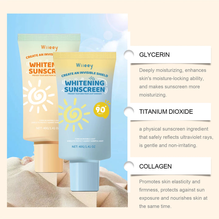 Kids Sunscreen Body Lotion Spf 50 Lightweight Non-greasy Refreshing Face Hydrating Brighten Broad Spectrum Moisturizing Sunblock