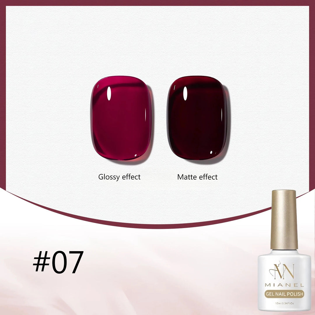 12ML 1-21PCS Autumn Nails Red through half the Sky Cat Eye Nail Glue Halloween New Whitening Glass Bead Cat Eye Nail Polish