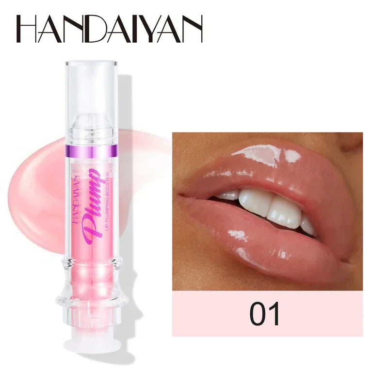HANDAIYAN Hydrating Lip Glow Oil, Moisturizing Transparent Plumping Lip Gloss, Tinted for Lip Care and Dry Lip Hot