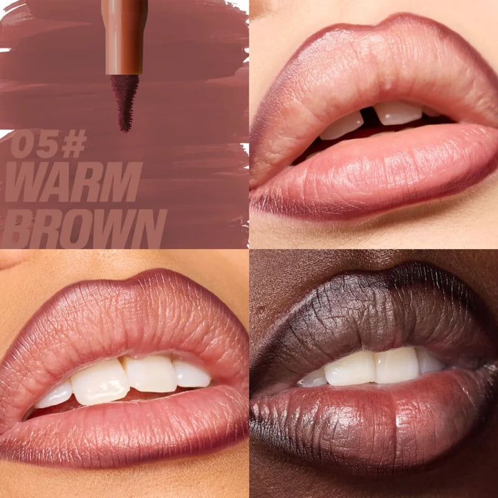 Waterproof Matte Lipliner Pencil Red Contour Tint Lipstick Long Lasting Non-stick Cup Moisturising Lips Makeup 8 Colors Velvet