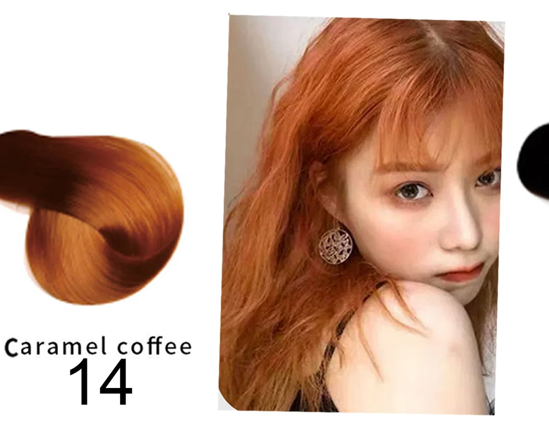 Mokeru Natural Organic Brown Hair Color Permanent Hair Coloring Shampoo Long Lasting Hair Dye Shampoo For Women Professional Dye