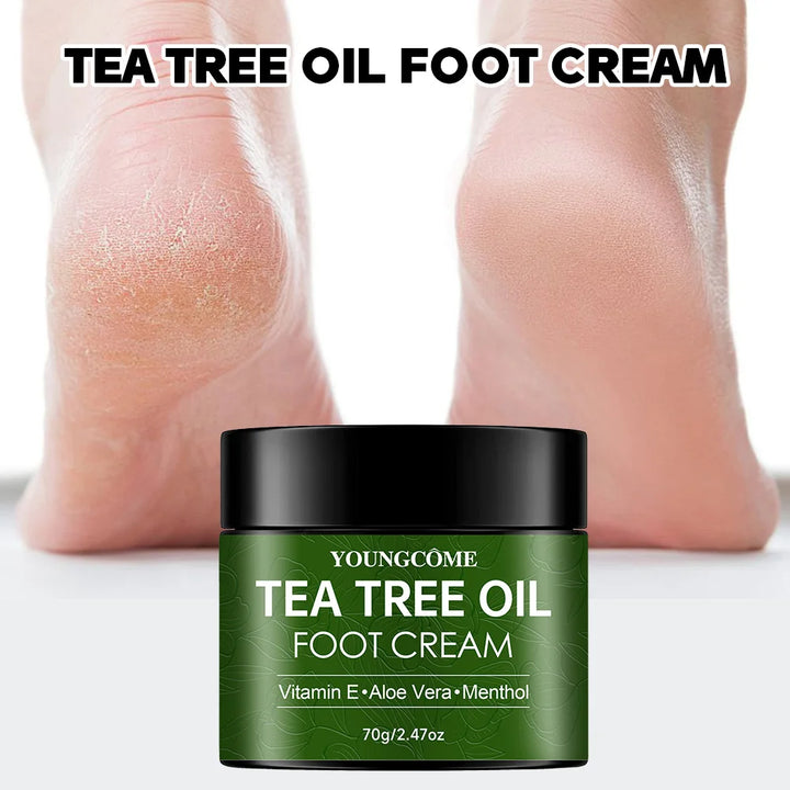 Tea Tree Foot Cream Heel Cracking Repair Products Exfoliation Dead Skin Removal Softening Moisturize Smooth Skin Care new