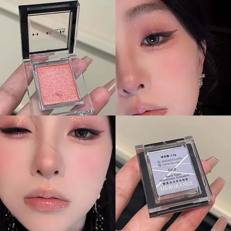 Herorange Glitter Single Eyeshadow No Fallout Diamond Sparkle Multi Use Inner Corner under Eye Fairy Makeup