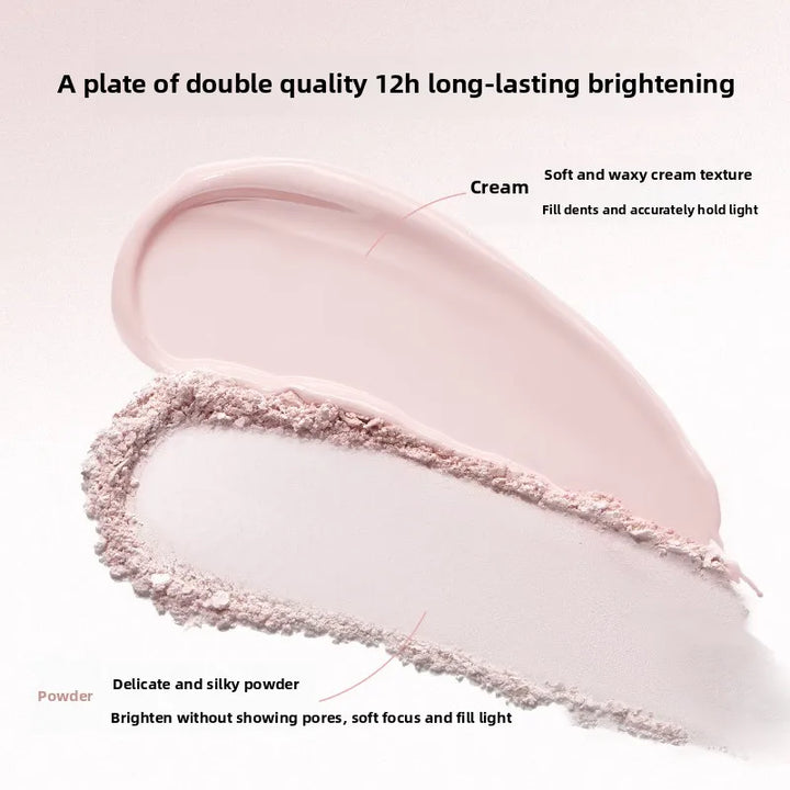 LITTLE ONDINE Peach Highlight Cream Double Effect Brightening Three-dimensional High Disc Matte Face Brightening Depression