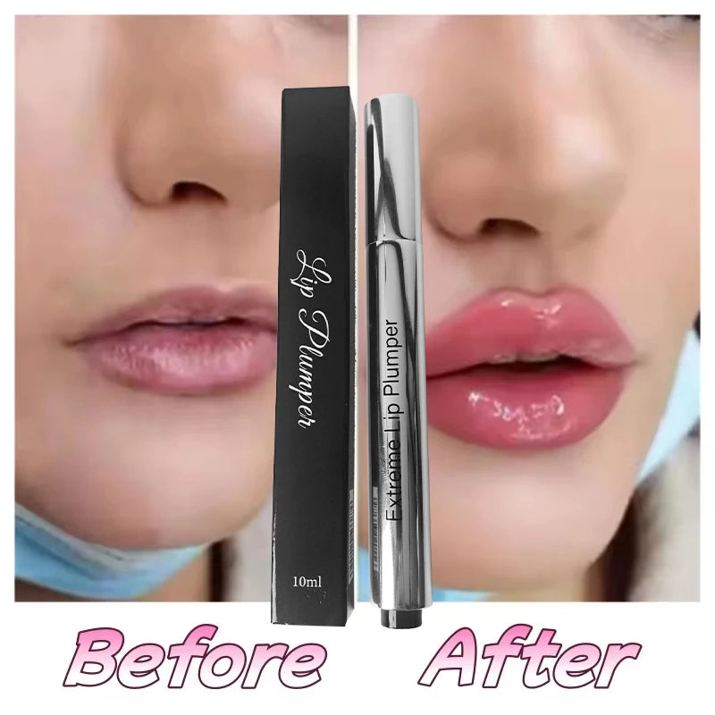 Collagen Lip Plumping Oil  Instant Long Lasting Volumise Deeply Moisturize Reduce Lip Lines Lightweight Non-sticky Lip Balm Oil