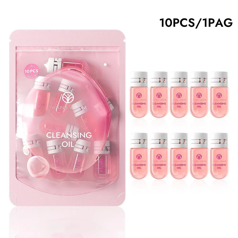 Collagen Remover Oil Mild Non-irritating Nourishing Moisturizing Deep Cleansing Makeup Remover Essence Oil Skin Care 5/10Pcs