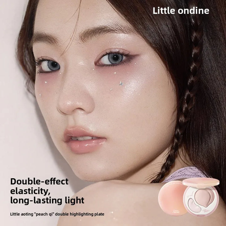 LITTLE ONDINE Peach Highlight Cream Double Effect Brightening Three-dimensional High Disc Matte Face Brightening Depression