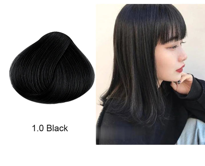 Mokeru Natural Organic Brown Hair Color Permanent Hair Coloring Shampoo Long Lasting Hair Dye Shampoo For Women Professional Dye