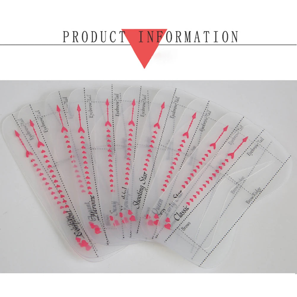 Eyebrow Shaper Makeup Aid Balance Stencil Makeup Measurement Tattoo Ruler Template Hot New Make Up Fashion Thrush Tools