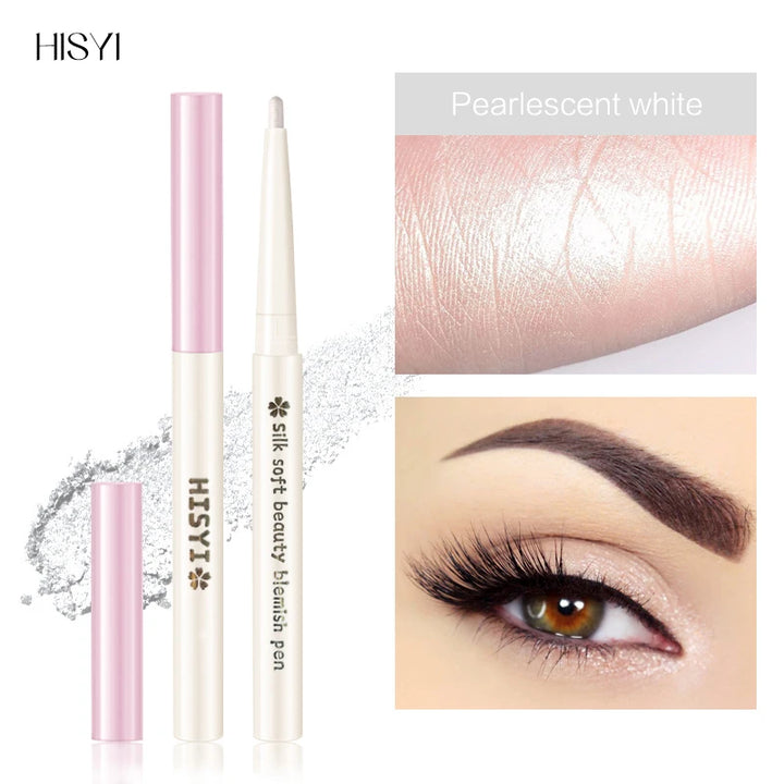 HISYI Two-In-One Lying Silkworm Pen Brightens down Waterproof Sweat-Proof Non-Smudge High-Light 3D Liquid Eyeliner Pen