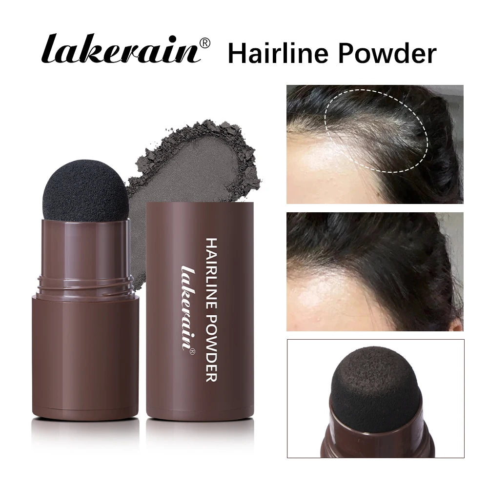 Lakerain Hairline Powder Filling Hair and Eyebrows Gaps Naturally Modify Long Lasting Holding Waterproof Sweat-proof Fine Powder