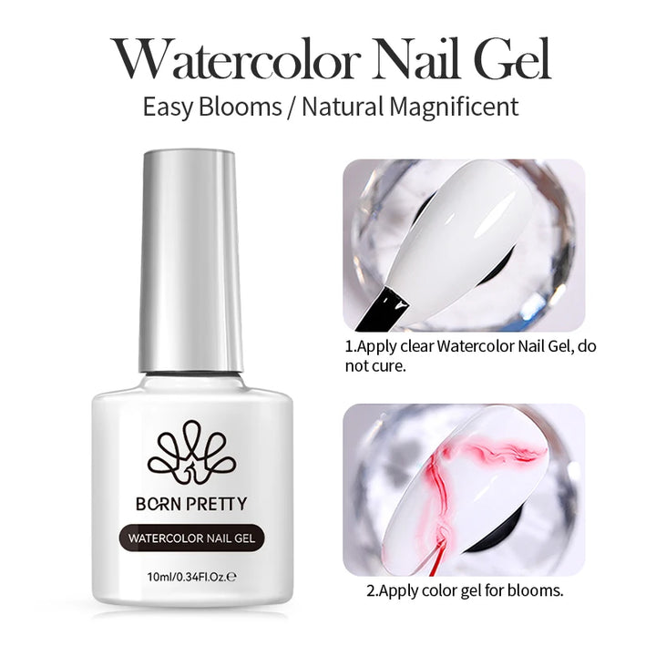 BORN PRETTY Sparkling Glass Bead Cat Magnetic Gel Nail Polish Flash White Spar Red Color Semi Permanent Soak Off UV Gel Varnish