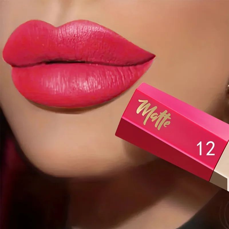 Velvet Matte Liquid Lipstick, Lightweight Thin-as-Fog Texture, Long Lasting Waterproof Lip Makeup Gift for Women