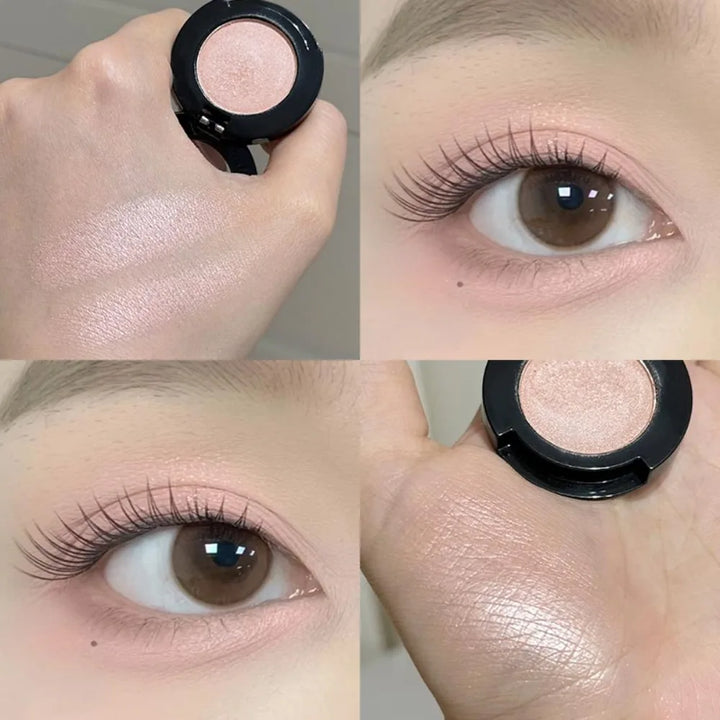 Eyeshadow Illuminator Matte White Highlighter Brighten Palette Lasting Shimmer Glitter Highly Pigmented Monochrome Eyes Makeup