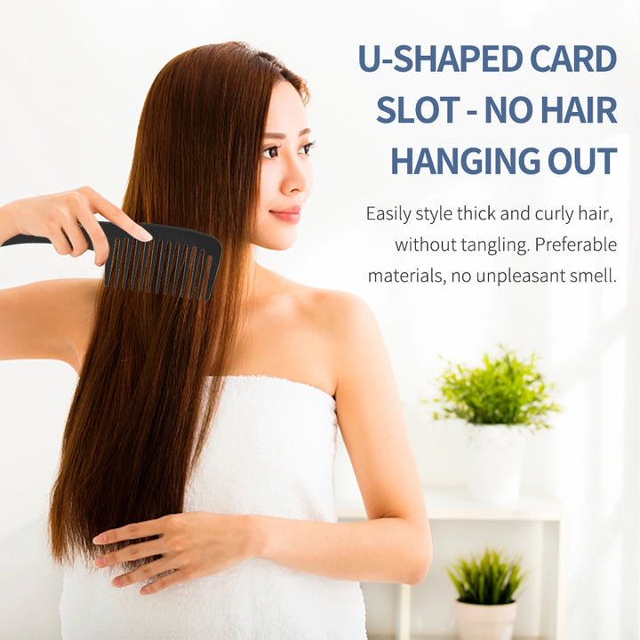 Thickened Version Wide Tooth Comb Heat Resistant Barber Professional Portable Styling Detangling Hairstyling Tools