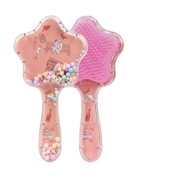 New Kids Star Magic Combs Anti-static Massage Unicorn Hair Brushes Tangle Detangle Shower Massage Hair Brush Comb