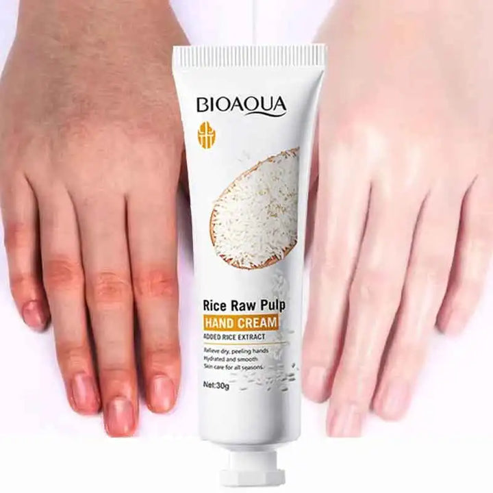 Rice Hand Cream Whitening Volumizing Rejuvenating Ultra Wrinkles Nourishing Moisturizing Refresh Non-Greasy Face Body Care Cream