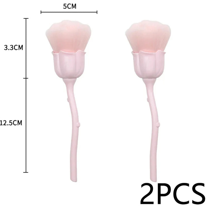 Rose-shaped Soft Brush For Manicure Nail Art Dust Brush Nail Dust Brush Gel Polish Dust Cleaning Nail Brushes Tool Nail Supplies