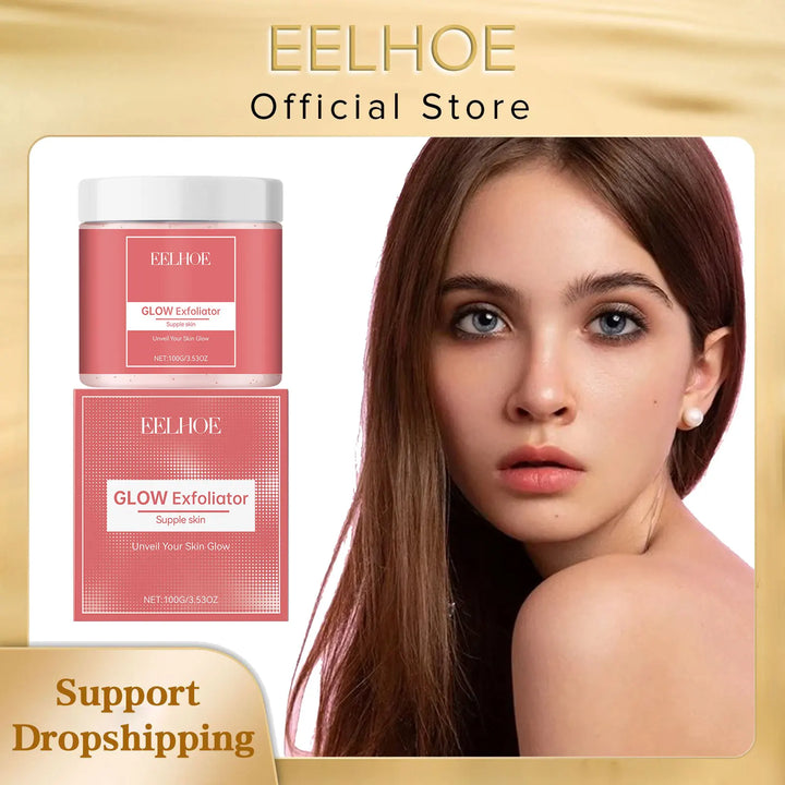 EELHOE Smooth Facial Scrub Exfoliator Dark Skin Removal Moisturizing Face Glow Even Skin Tone Lighten the Face Scrub Exfoliating