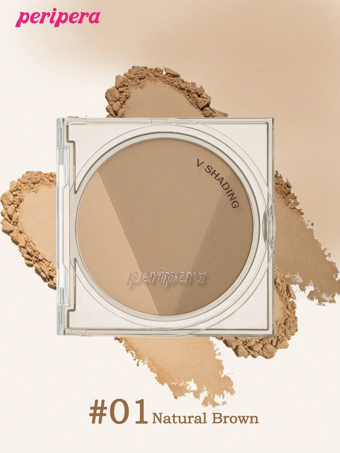 K-beauty V Shading Contour Matte Powder Palette, Light Smooth Velvet Texture Slimming Facial Nose, Natural Gradation Bronzer