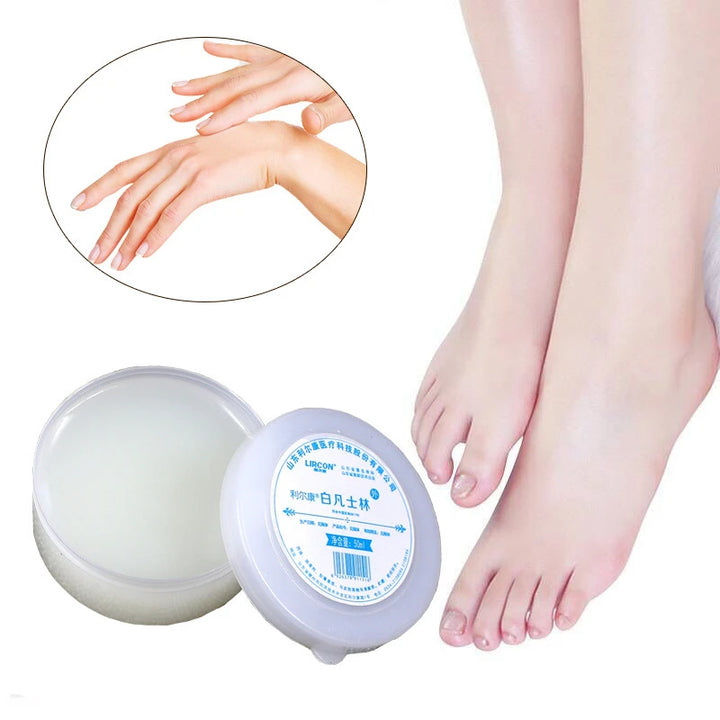 1 Pcs Moisturizing Refreshing Lip Balms White Vaseline Non-sticky Anti-Cracked Used For Lip Hand Foot Care Treatment Tattoo Tool