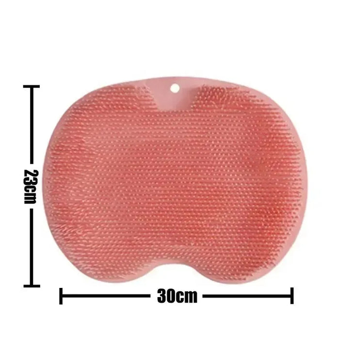 Exfoliating Brush for Feet Foot Wash Mat Brush Body Wash Scrubber in Shower Silicone Bath Massage Mat Back Brush Wall Mounted