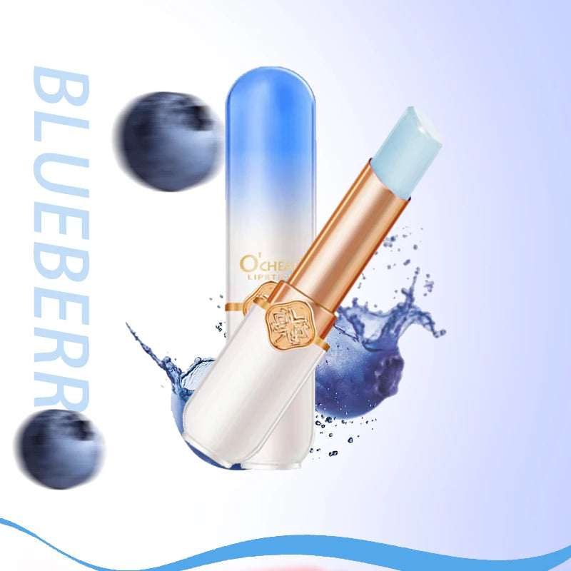 O'CHEAL Color Fruit Lipstick Peach Temperature Changing Lip balm Moisturizing Waterproof Long Lasting Moisturizes Lip Balm