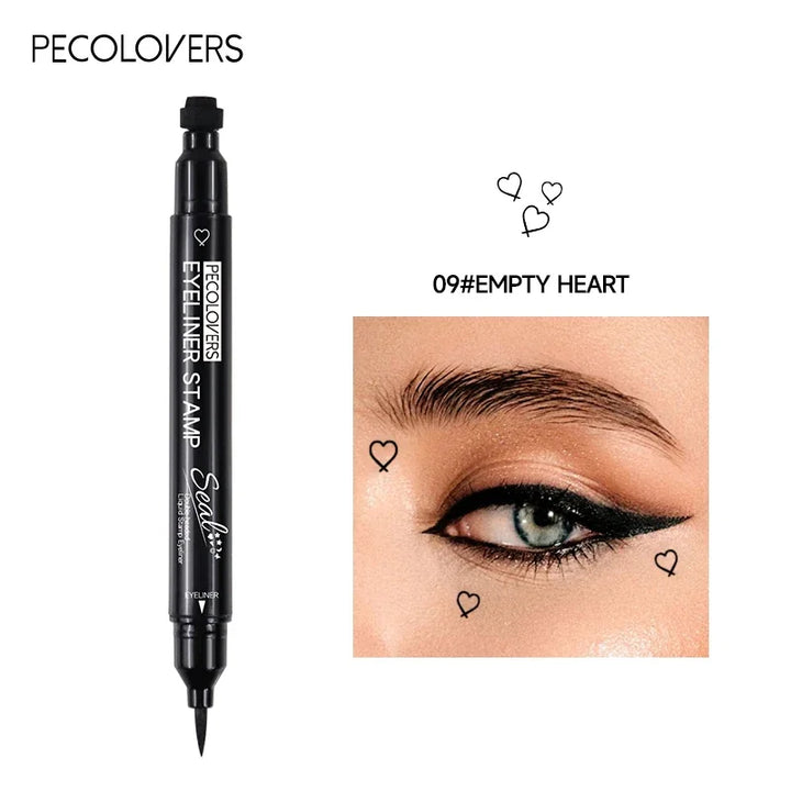 1PC Double-head Design, Waterproof, Beginner-friendly, Eyeliner Pen, Suitable for Christmas, Halloween, Valentine's Day Makeup