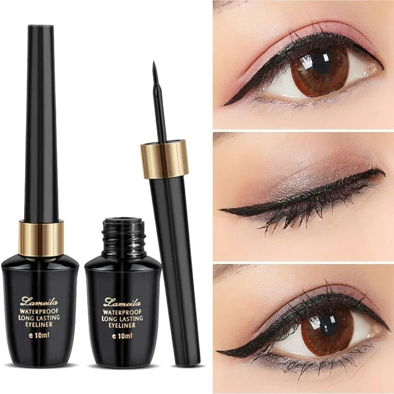 LAMEILA long-lasting hard-tipped Gel Eye Ultra-fine Waterproof Black Liquid Eyeliner pen