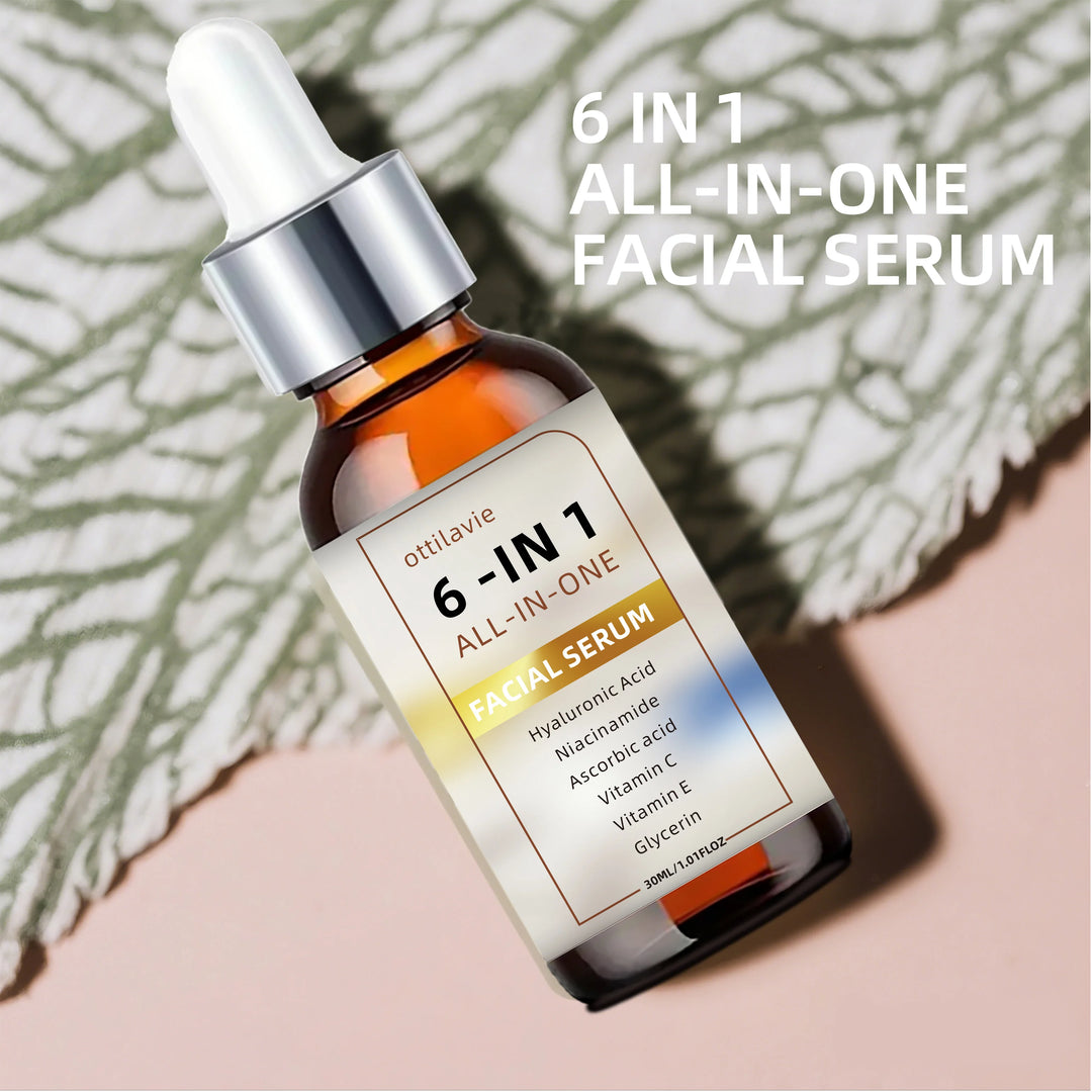 6 IN 1 ALL-IN-ONE FACIAL SERUM With Hyaluronic Acid + Niacinamide + Vitamin C/E