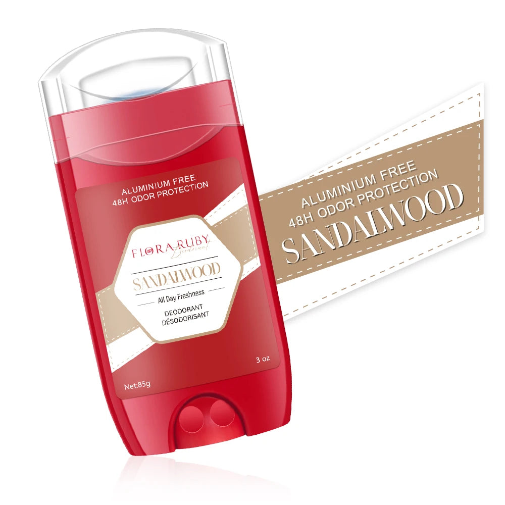 Aluminum Free Deodorant for Men,48H Odor Protection,48H Freshness & Lasting,with Sandalwood Cedarwood Scent,85g/3OZ