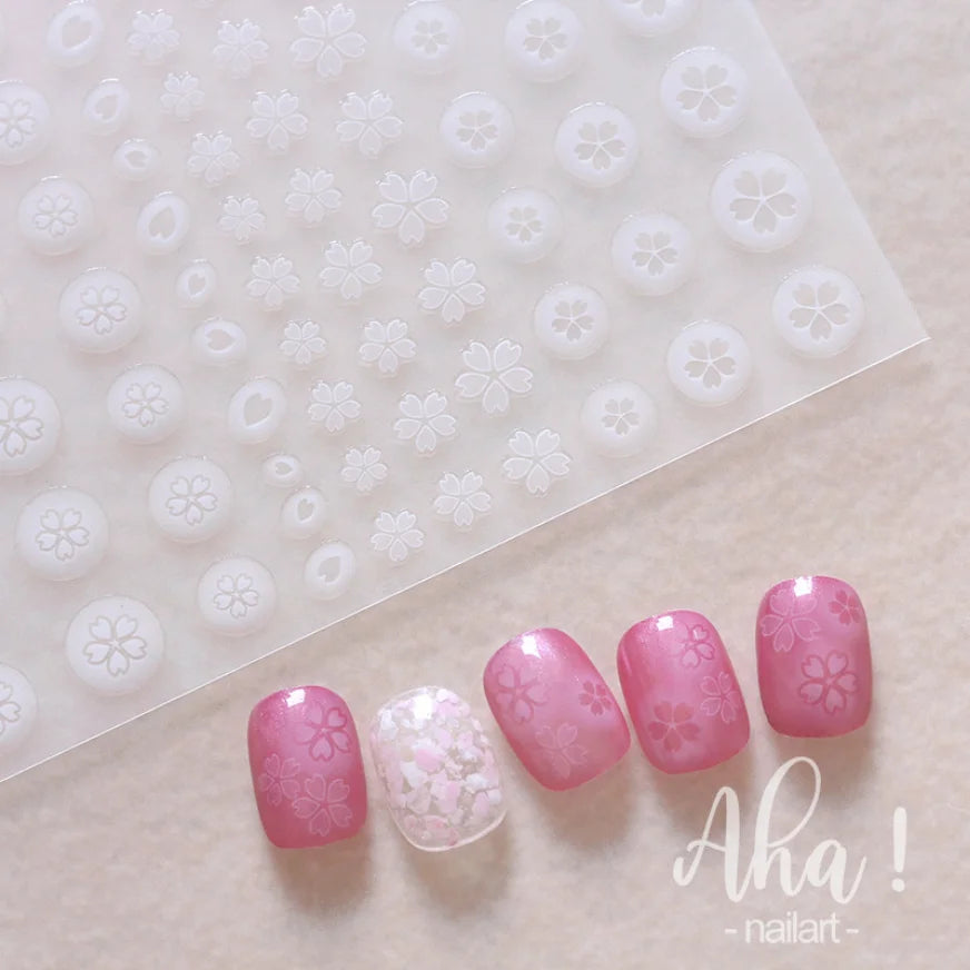 3D Nail Art Stickers  Translucence Moon/Star/Cloud Ultra-thin Nail Decals 3d Self-Adhesive White Cloud Moon Star Kawaii Sliders