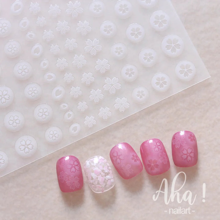 3D Nail Art Stickers  Translucence Moon/Star/Cloud Ultra-thin Nail Decals 3d Self-Adhesive White Cloud Moon Star Kawaii Sliders