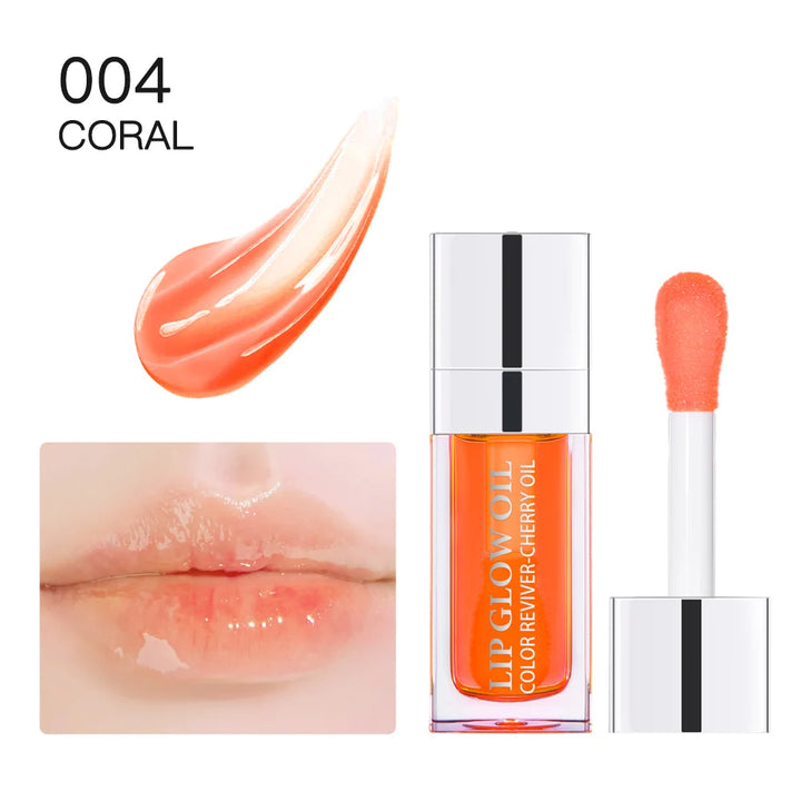 Lip Oil Plumping Lip Gloss Crystal Jelly Moisturizing Makeup Sexy Plump Lip Glow Oil Tinted Lip Plumper