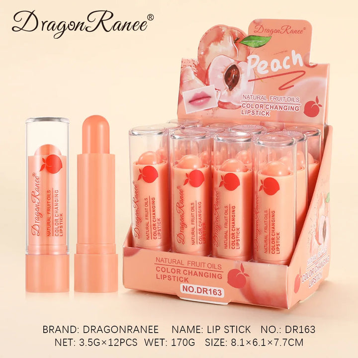 Moisturizing Peach Orange Color Changing Lipstick Long Lasting Nutritious Lip Balm Temperature Change Lip Stain Tint Cosmetics