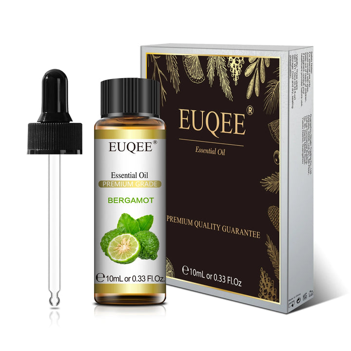 EUQEE 10ML Natural Essential Oils Eucalyptus Spearmint Vanilla Lavender Lemon Oregano Oil For Humidifier DIY Soap,Candle Making