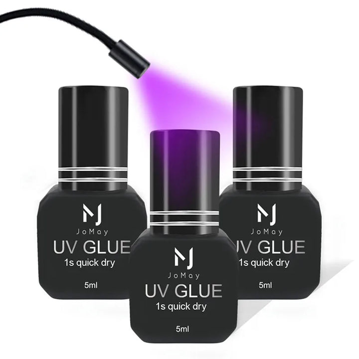 JOMAY UV GLUE Adhesive For Eyelash Extensions 0.1S Fast Drying Strong False Eye Lash Extension Glue Long Lasting UV Eyelash Glue