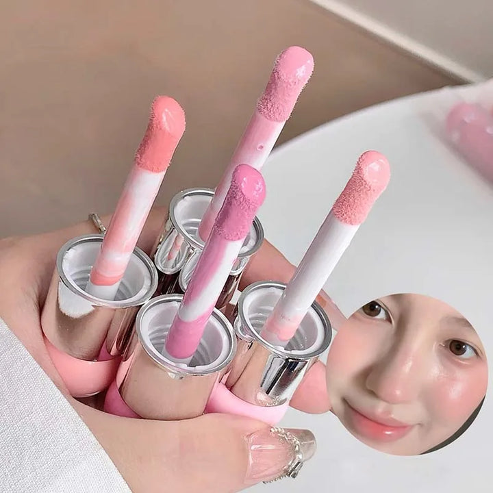 Liquid Blusher Makeup Water Light Jelly Blush Cool Warm Tone NudePink Liquid Rouge Highlighter Brighten Face Korean Style Makeup