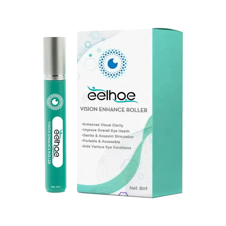 Korean Visual Enhancement Eye Serum Roller Relieve Eye Aningeresting Dark Circles Bags Eye Contour Moisturizing Cosmetics 8ML