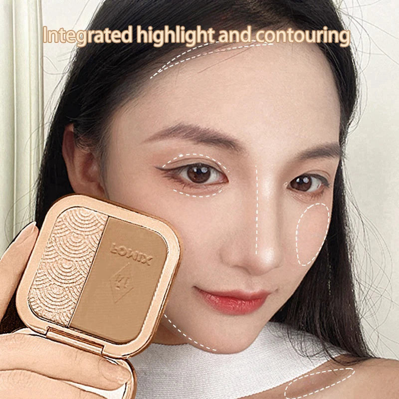 Bronze Contouring Palette Makeup Matte Blush Powder Highlighter Brightening Silkworm Rouge Cream Modify Concealer Cosmetics